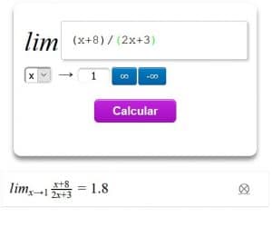 Calcolo limiti online - Calcolatore limiti