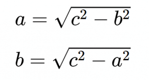 Formule per il calcolo della misura dei cateti